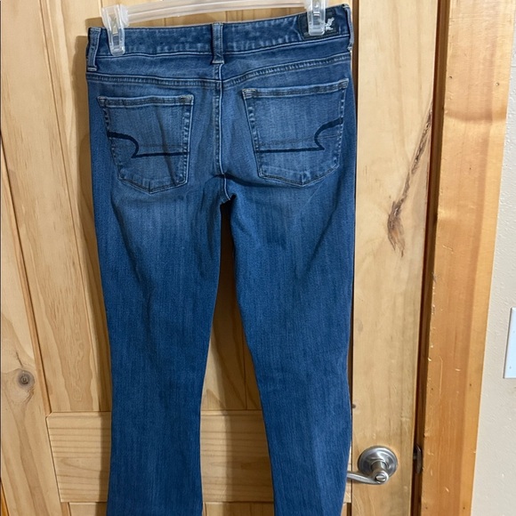 American Eagle Outfitters 360degree super stretch Blue Flare Jeans - Picture 3 of 5